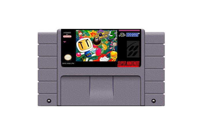 Cartucho / Fita para Super Nintendo – SNES – Super Bomberman